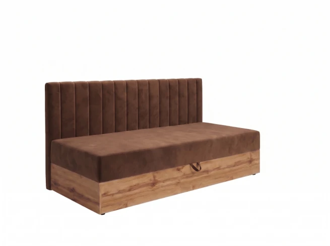 Postel s bočním čelem a úložným prostorem 110x200 Kometa 1