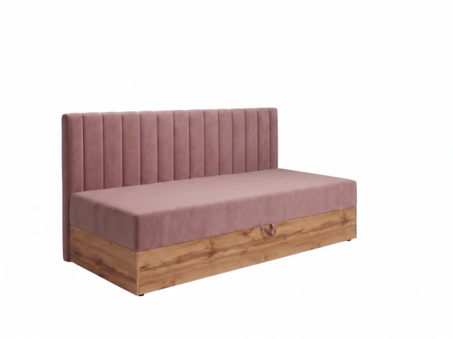 Postel s bočním čelem a úložným prostorem 110x220 Kometa 1