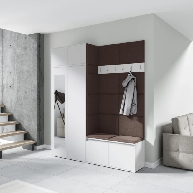 Předsíňová stěna Emi 19 - bílá