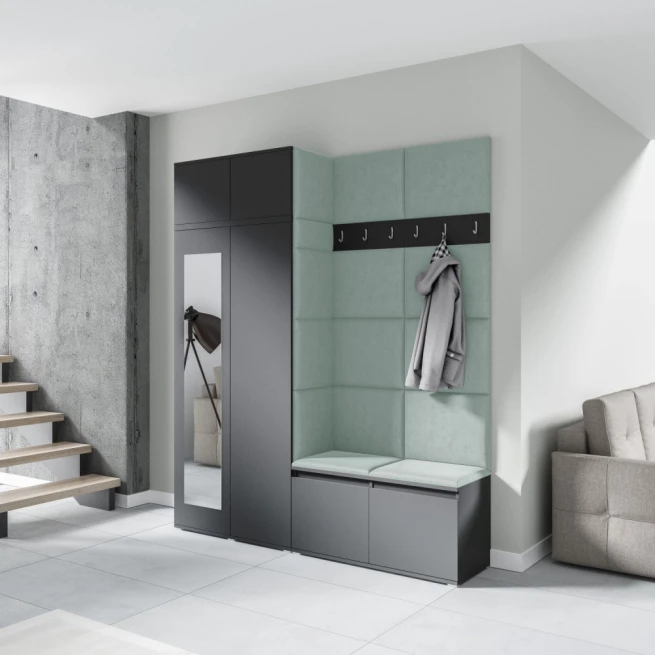 Předsíňová stěna Emi 19 - grafit