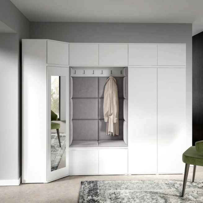 Předsíňová stěna Emi 39 - bílá