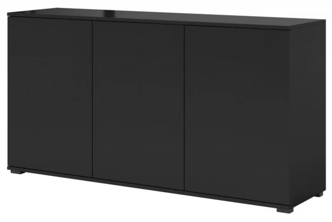 Komoda 3D Log černá - plastové nohy