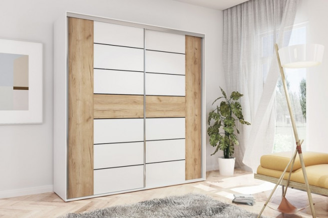 Šatní skříň Aza A18 – výška 215 CM