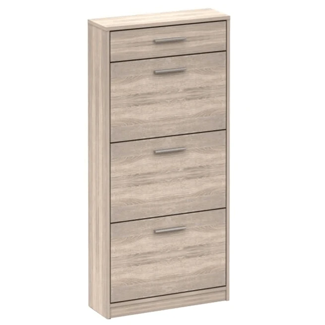 Trojřadý botník se šuplíkem, dub sonoma, NOKO-SINGA 311