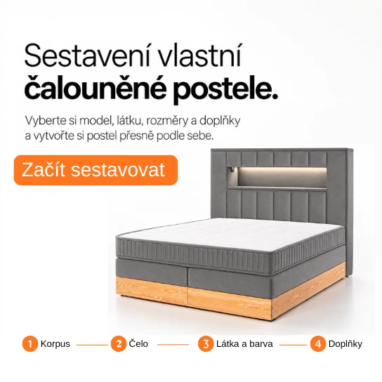 Sestavení vlastní čalouněné postele