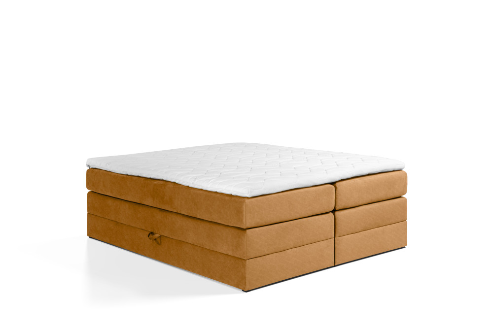 postel boxspring bez čela